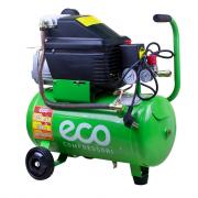 Компрессор ECO AE‑251‑3 (235 л/мин, 8 атм, коаксиальный, масляный, ресив. 24 л, 220 В, 1.50 кВт)